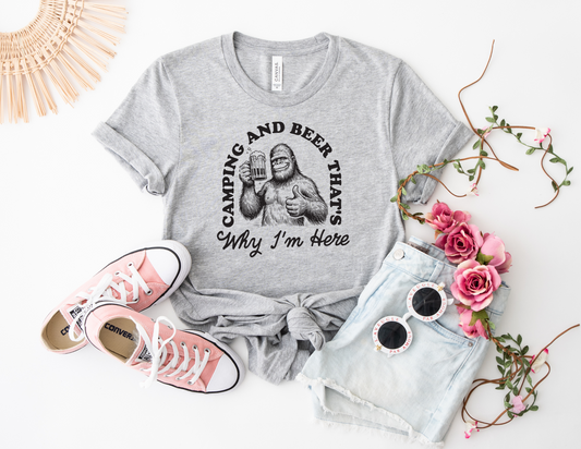 Camping and Beer Tee