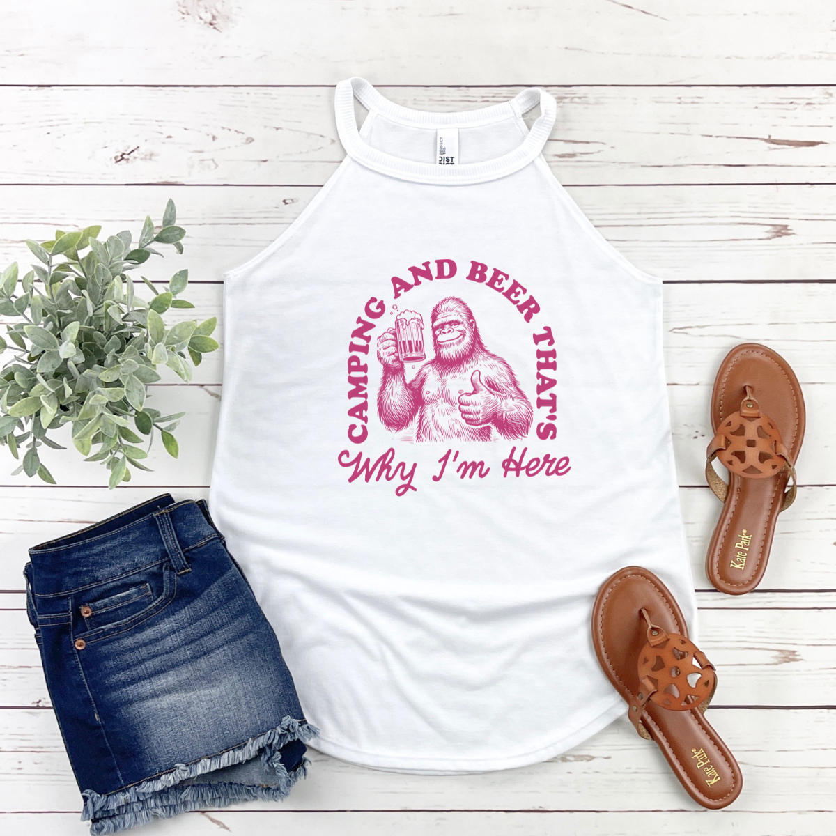 Camping and Beer Tank Top