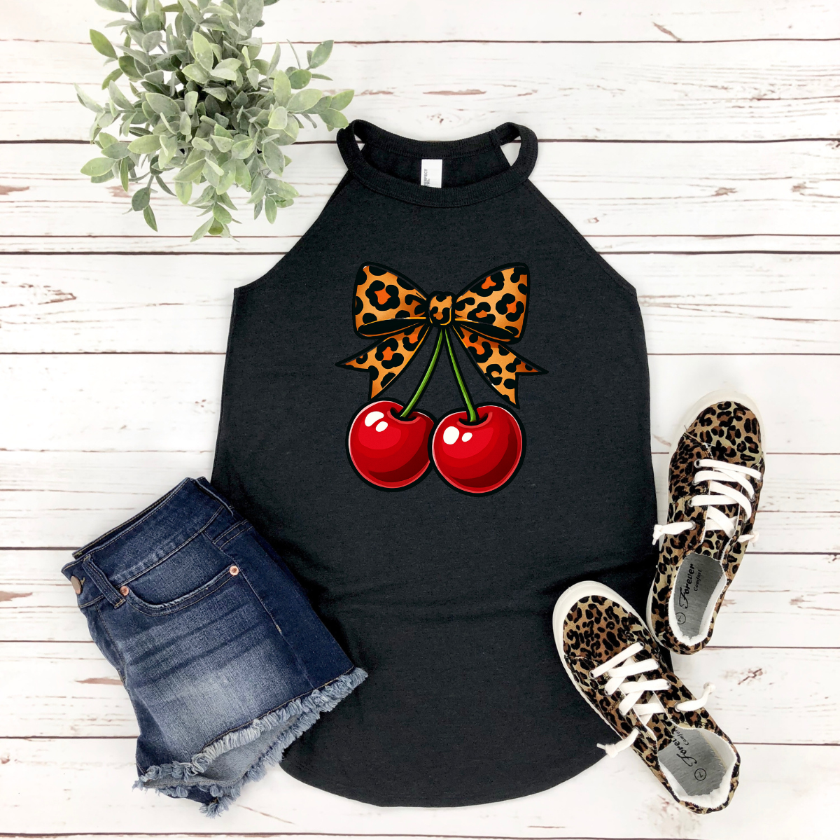 Cheetah Cherries Tee or Tank