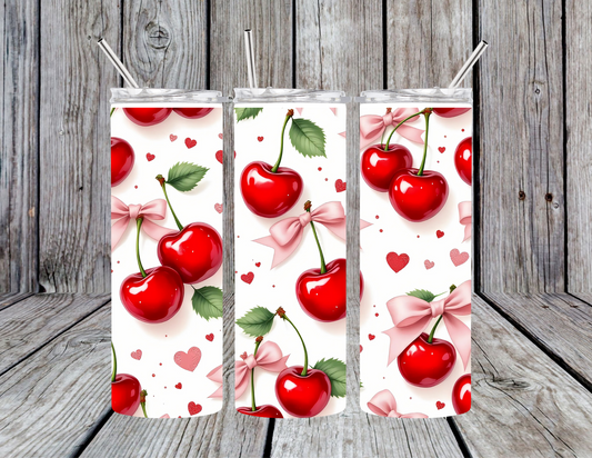 Cherries w/Bows Tumbler
