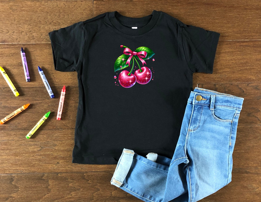Cherry Sparkle Kids Tee