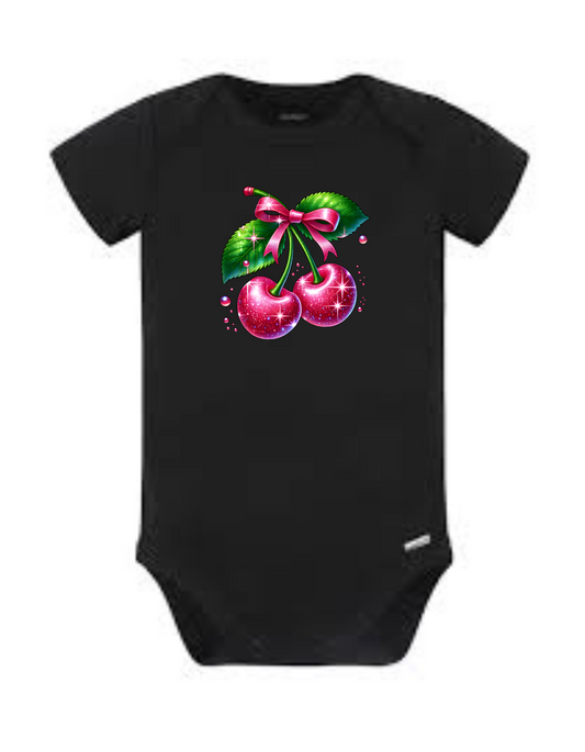Cherry Sparkle onesie