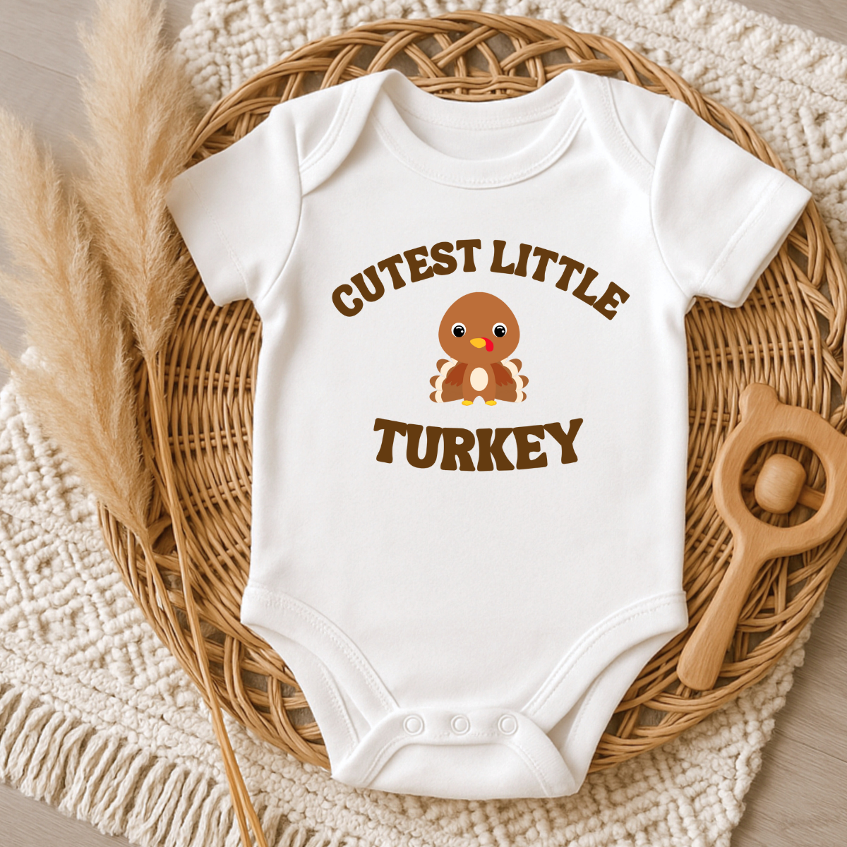 Cutest Little Turkey (boy) Onesie