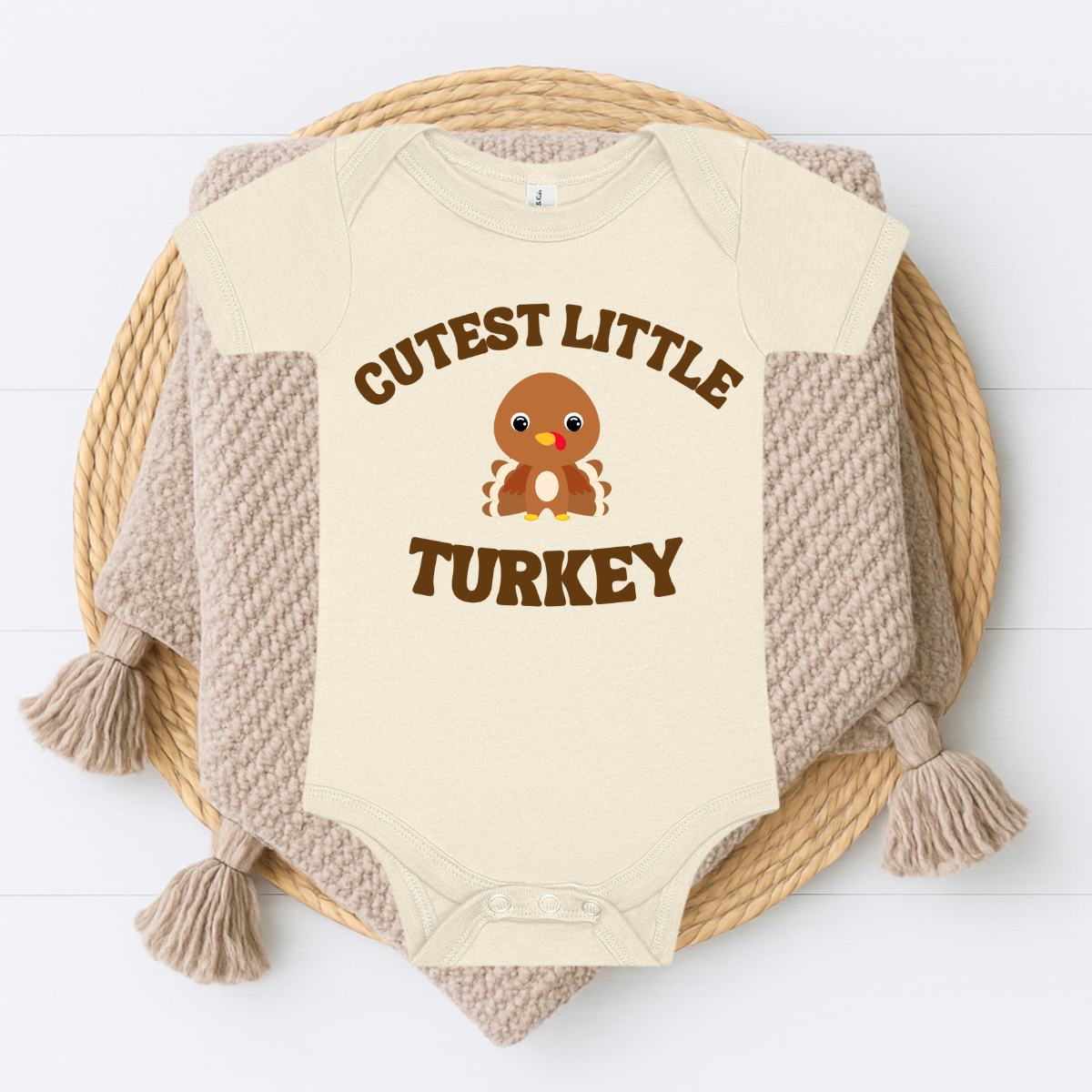 Cutest Little Turkey (boy) Onesie