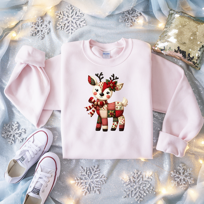 Jolly Deer Patch Tee/Sweatshirt