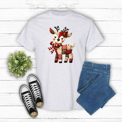 Jolly Deer Patch Tee/Sweatshirt