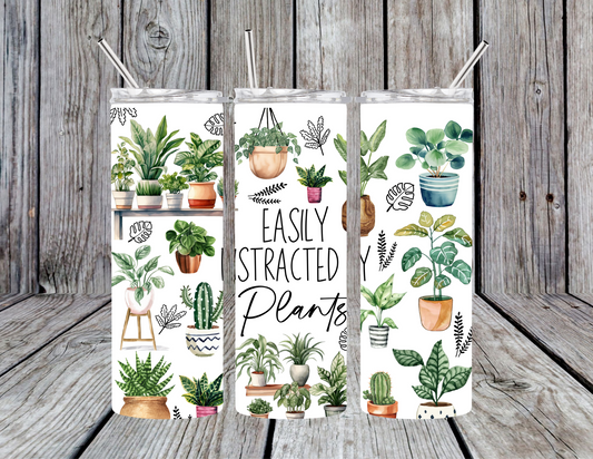 Distracted by Plants Tumbler