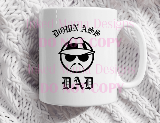 Down Ass Dad/Mom coffee mug
