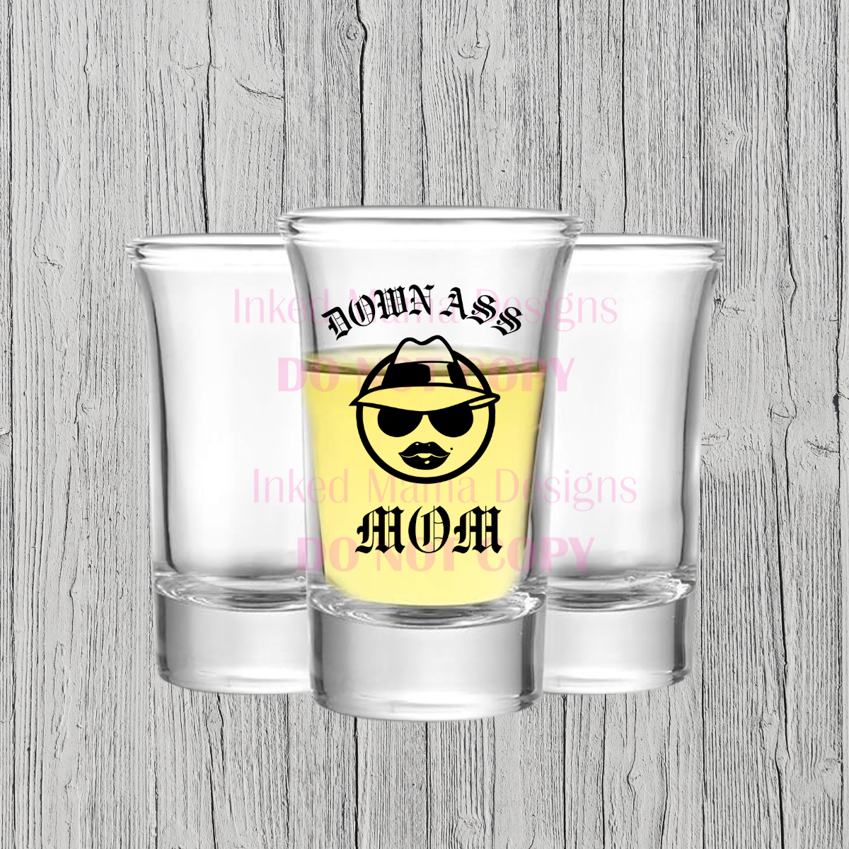 Down Ass Dad/Mom Shot Glass
