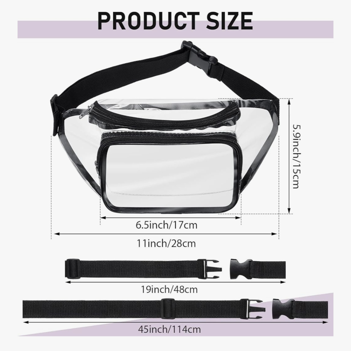 Clear Fanny Packs (choose option)