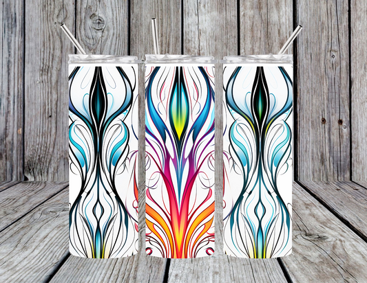 Pinstripe FIRE tumbler