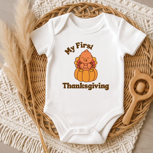 First Thanksgiving (boy) Onesie