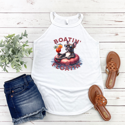 Floating Frenchie Tank Top