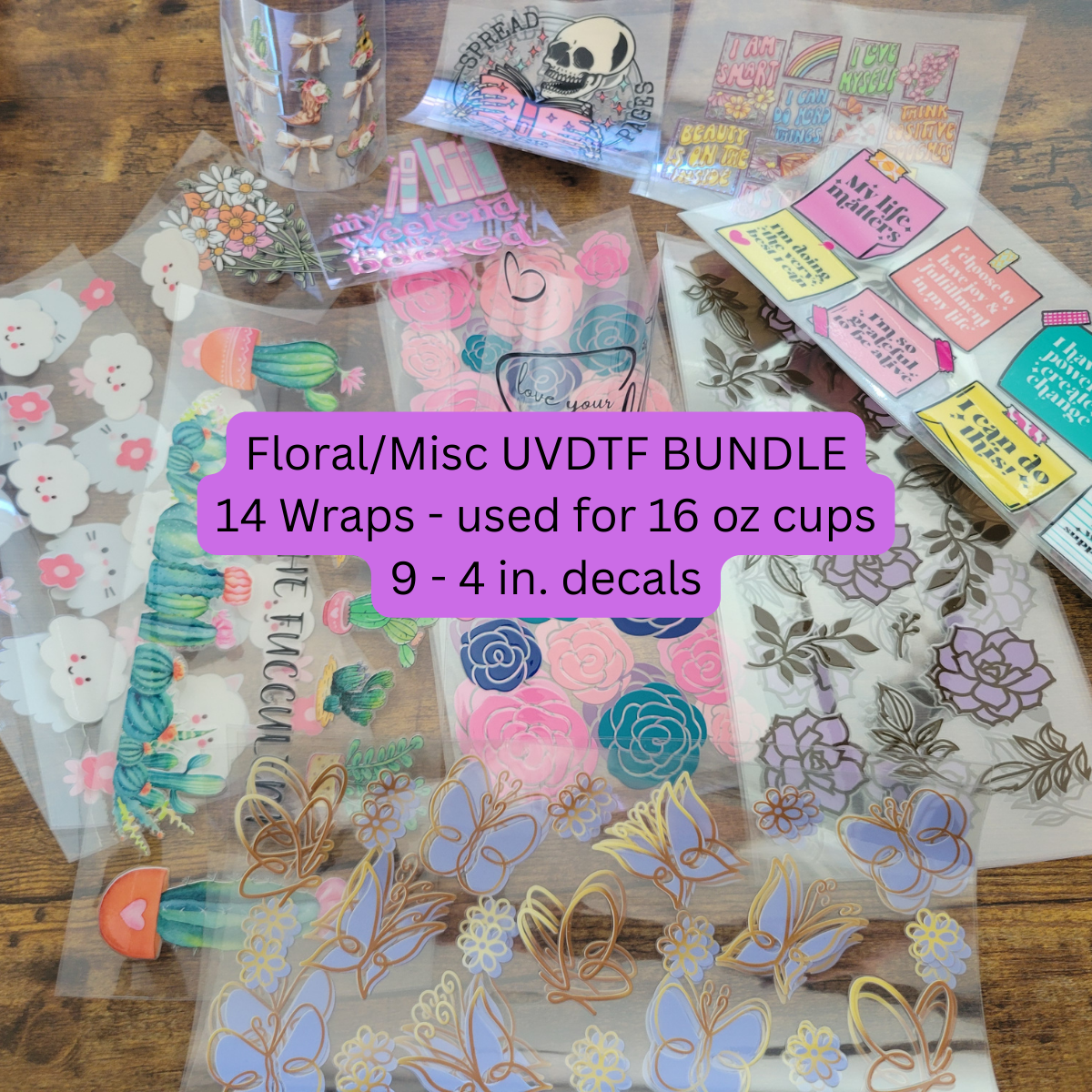 UV DTF Floral/Misc Bundle