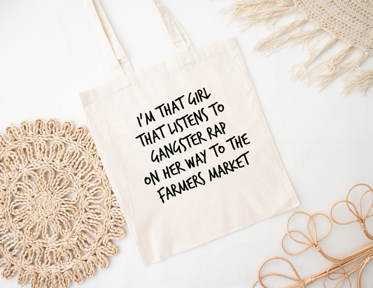 Gangster Rap Tote Bag
