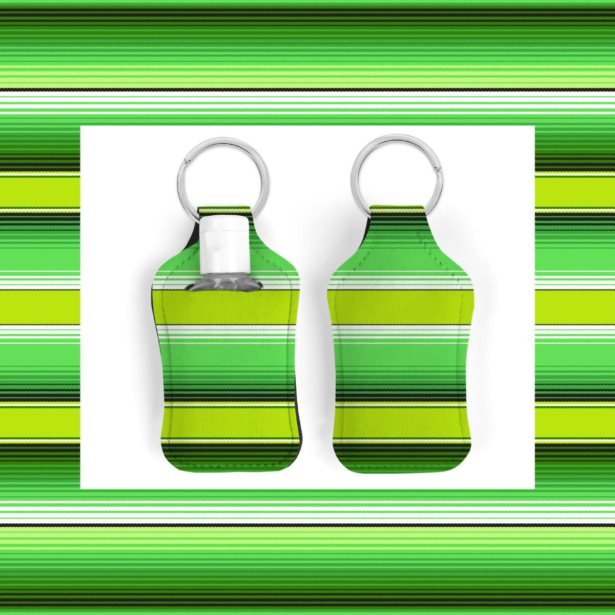 Sarape Hand Sanitizer/Lotion Keychain (choose color)