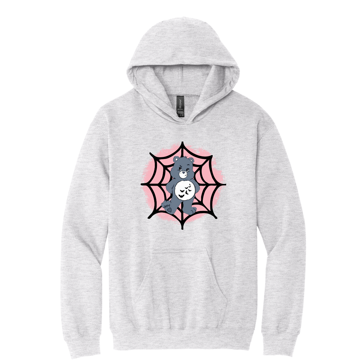 Grey Bear with web (pink) apparel