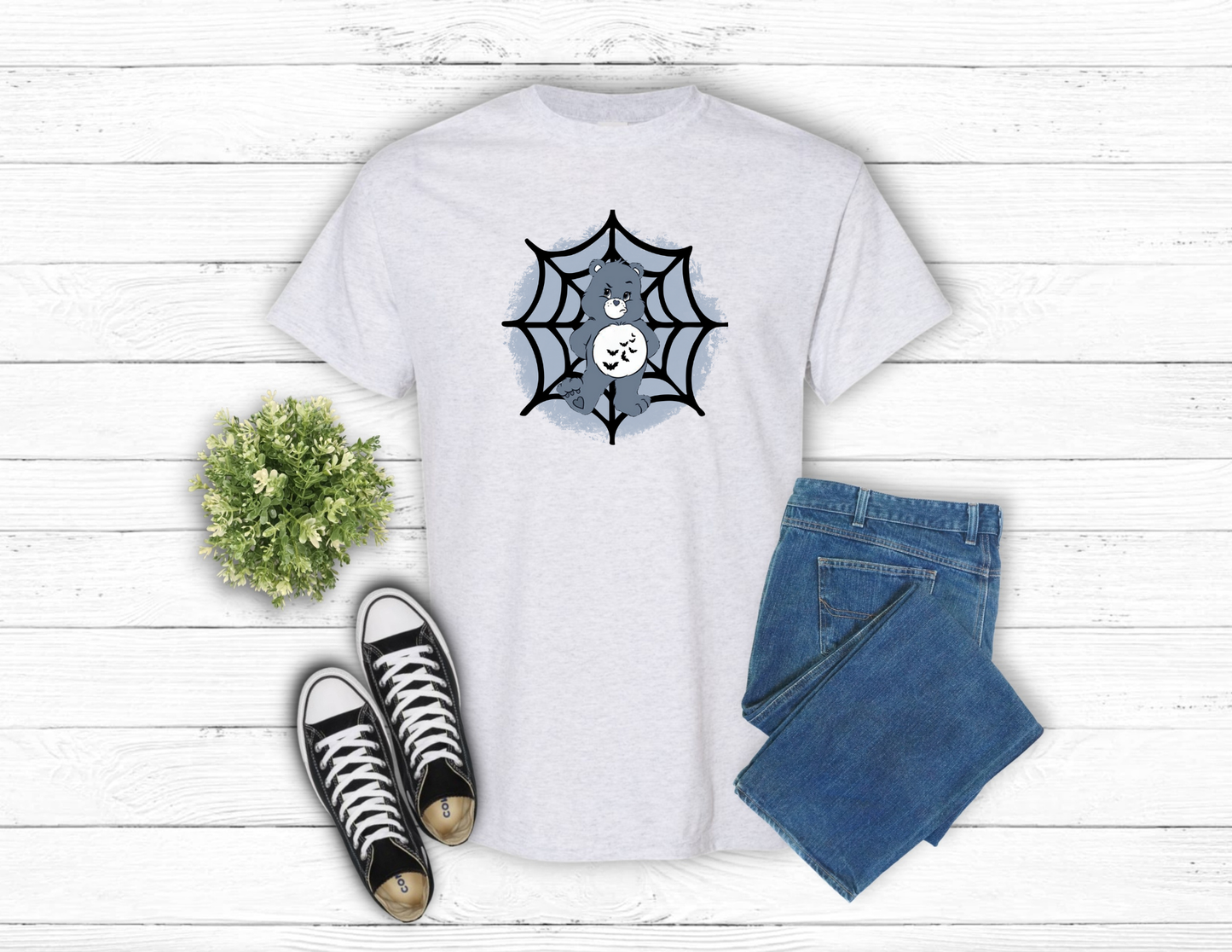 Grey Bear with web (grey) apparel