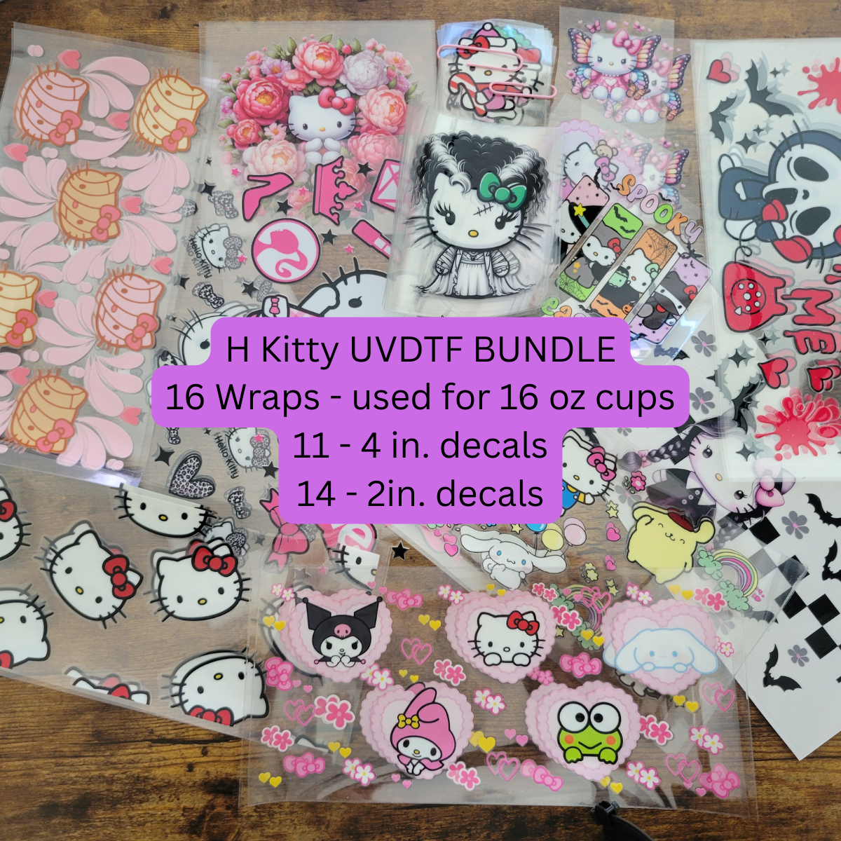 UV DTF H Kitty Bundle