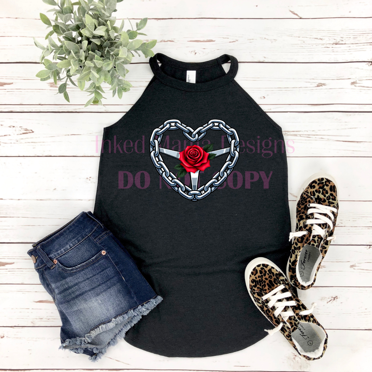 Heart Steering Wheel Tee or Tank
