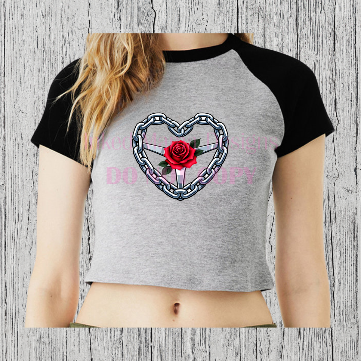 Heart Steering Wheel crop top apparel