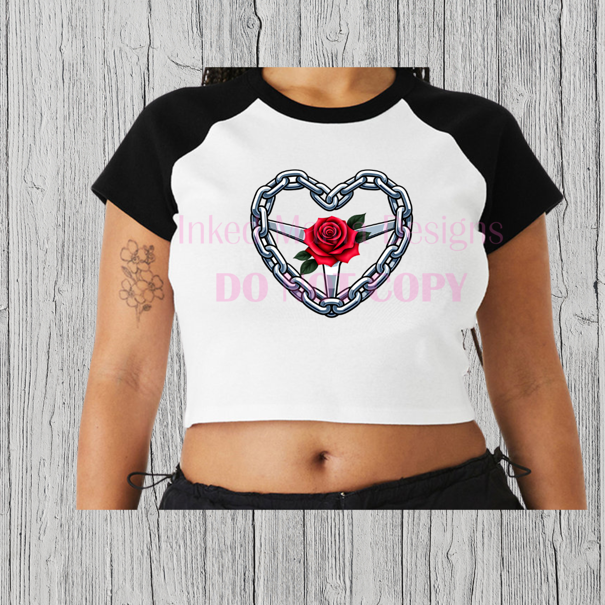 Heart Steering Wheel crop top apparel