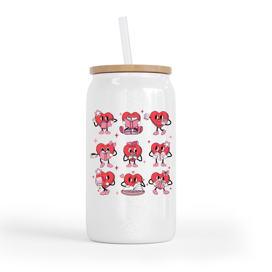 Heartbooks glass can