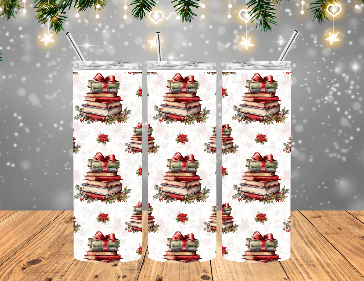 Holiday Books tumbler