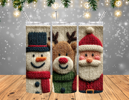 Holiday Icons Knit tumbler