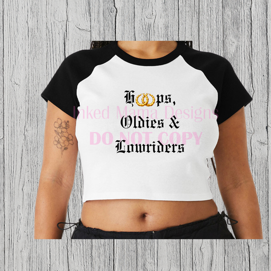 Hoops and Lowriders crop top apparel