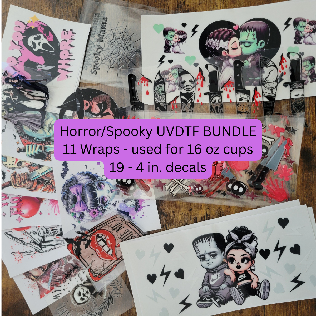 UV DTF Horror/Spooky Bundle
