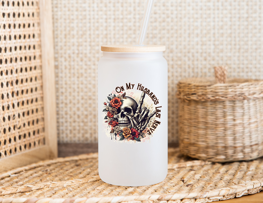 Husbands Last Nerve Glass Cup