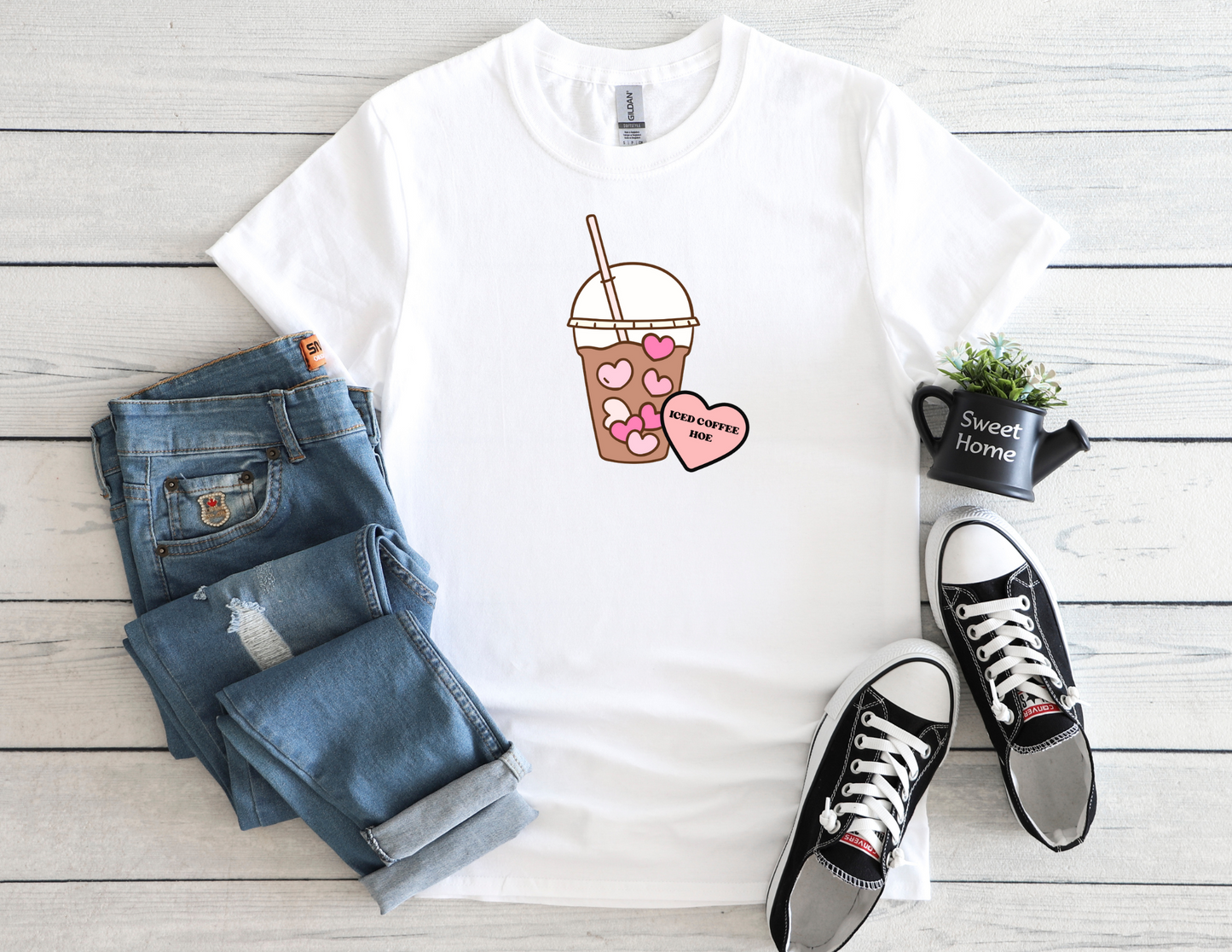 Iced Coffee Hoe Tee