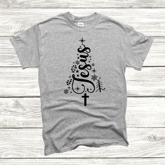 Jesus Tree (black text) Tee/Sweatshirt