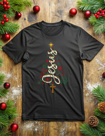 Jesus Tree (festive font) Tee/Sweatshirt