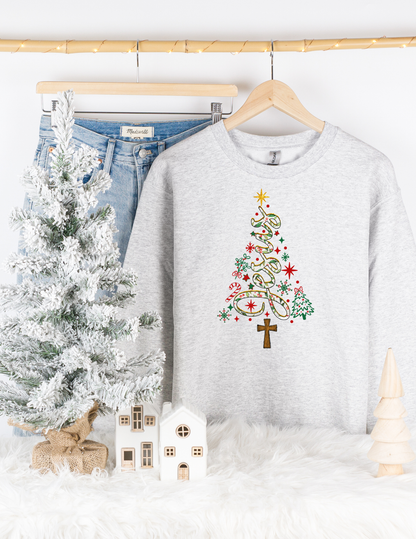 Jesus Tree (festive font) Tee/Sweatshirt