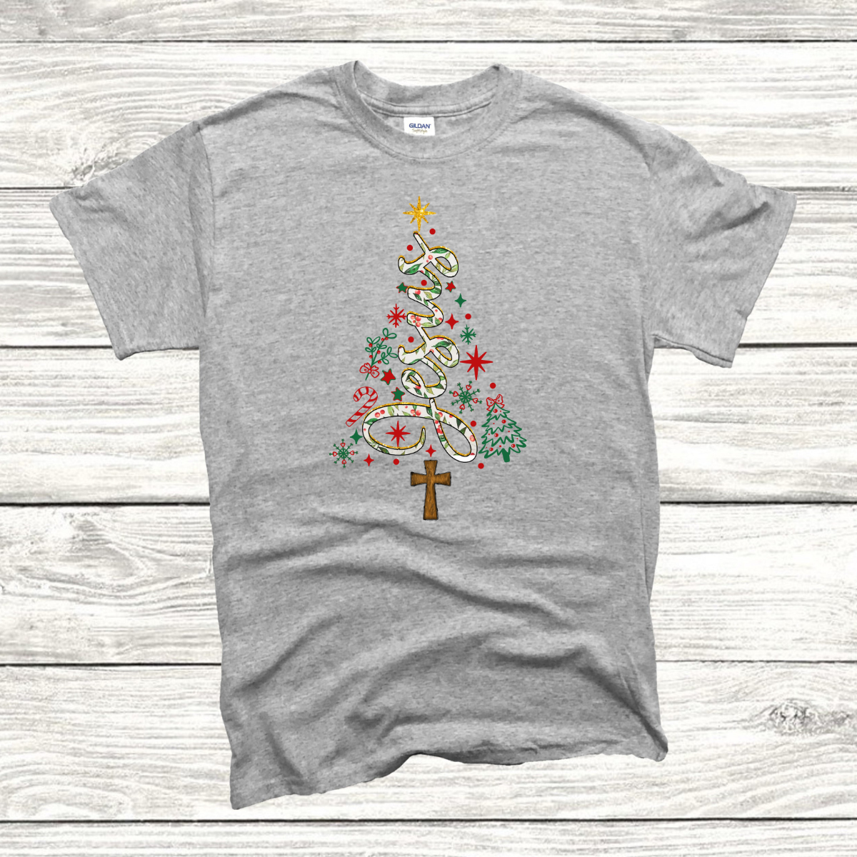 Jesus Tree (festive font) Tee/Sweatshirt
