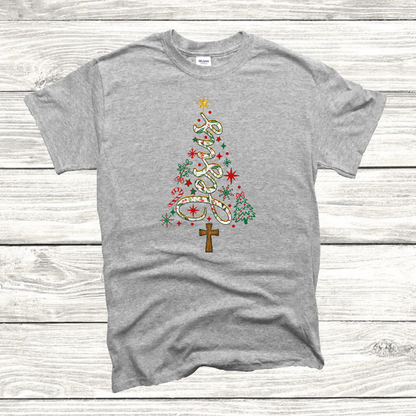 Jesus Tree (festive font) Tee/Sweatshirt