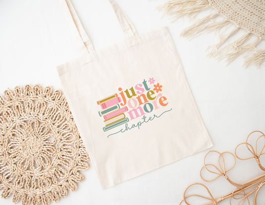 Just One More Chapter Tote Bag