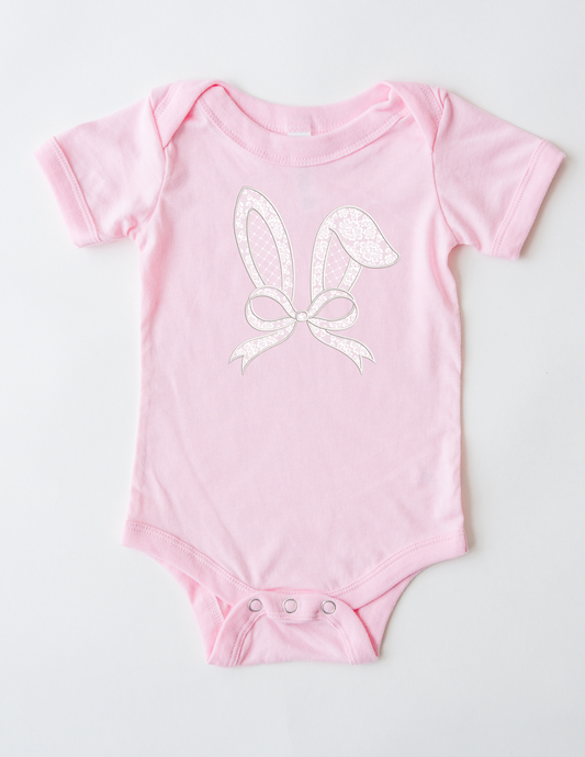 Lace Bunny Ears Onesie