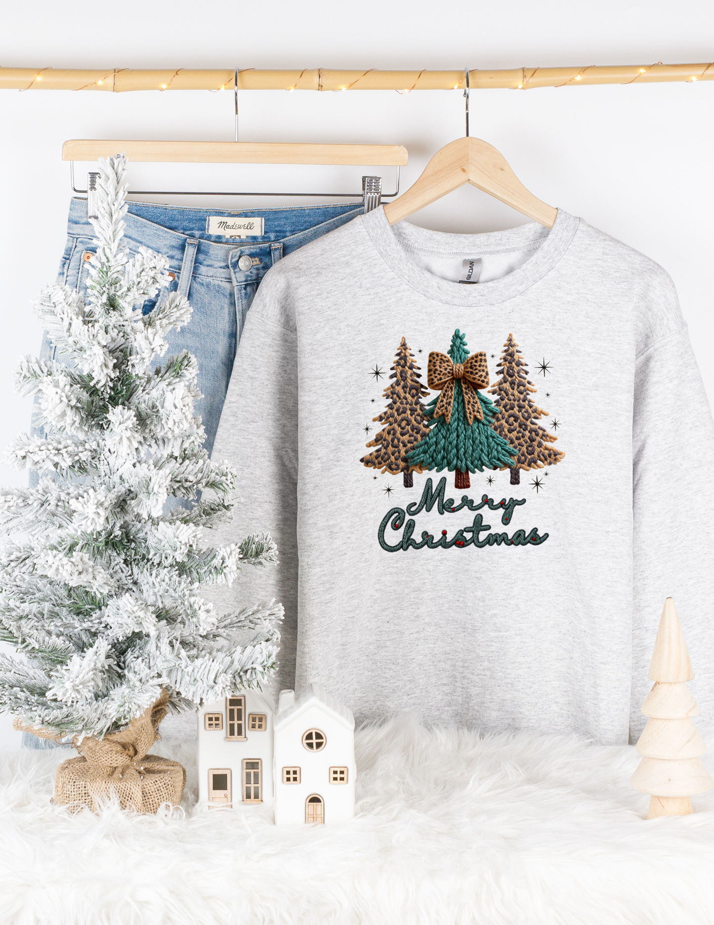 Leopard Christmas Tee/Sweatshirt