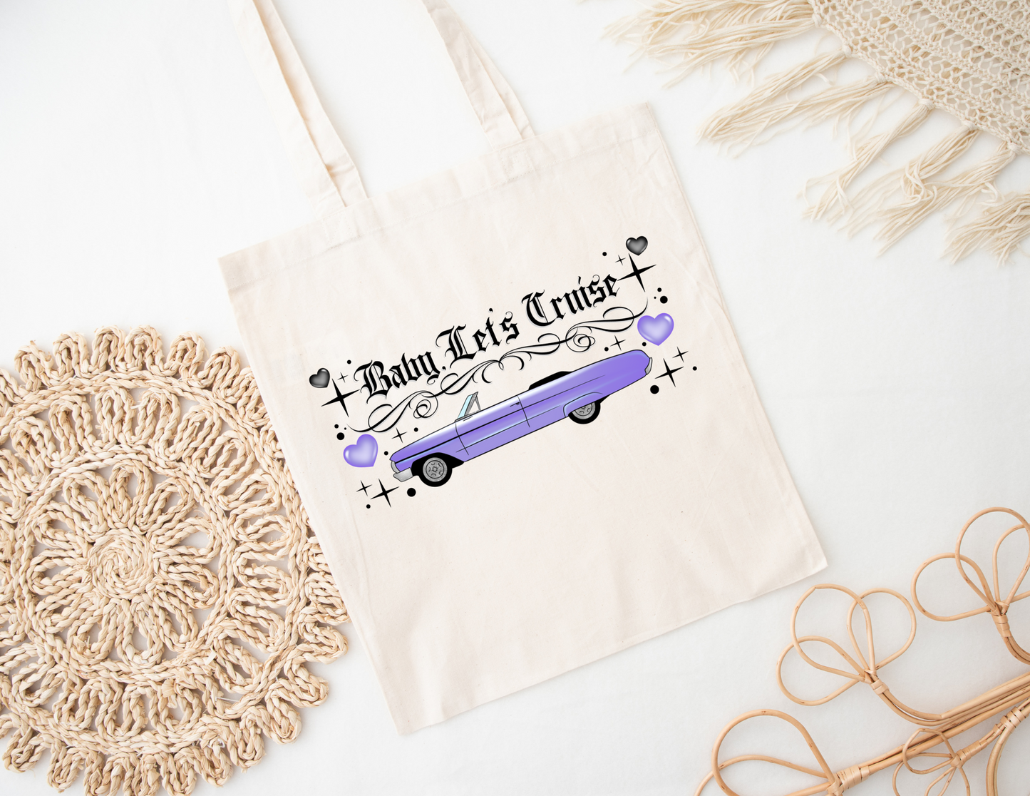 Let's Cruise (choose color) Tote Bag