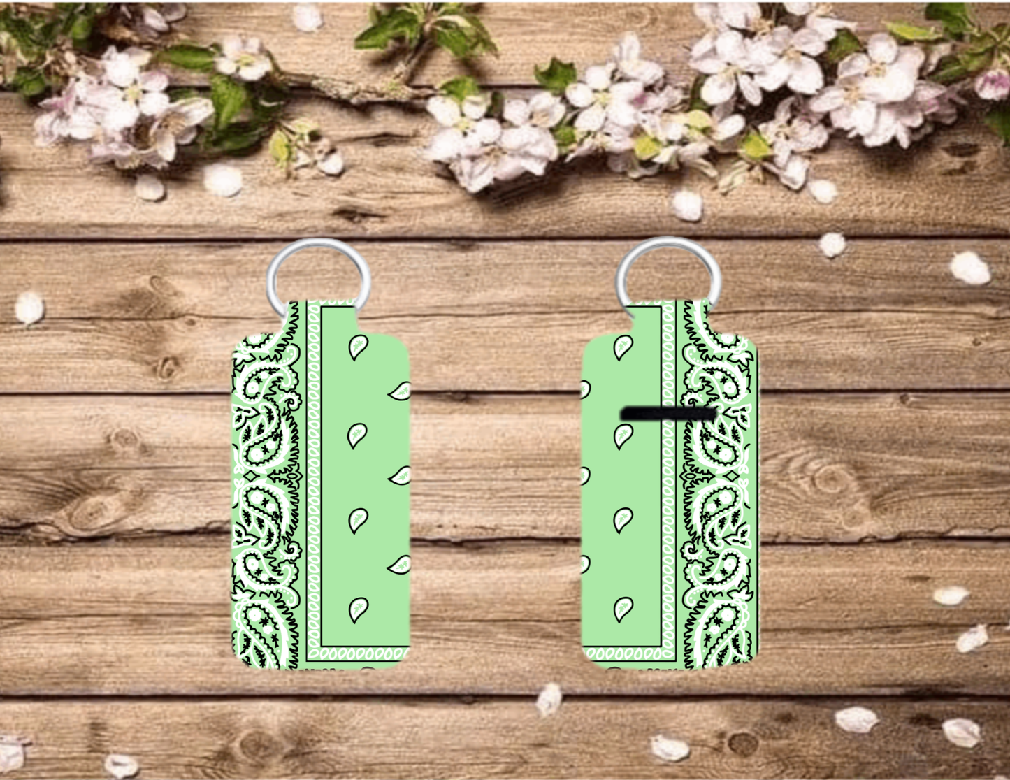Bandana Chap Stick Keychain (choose color)