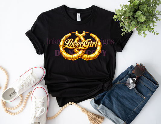 Lover Girl Hoops Tee or Tank