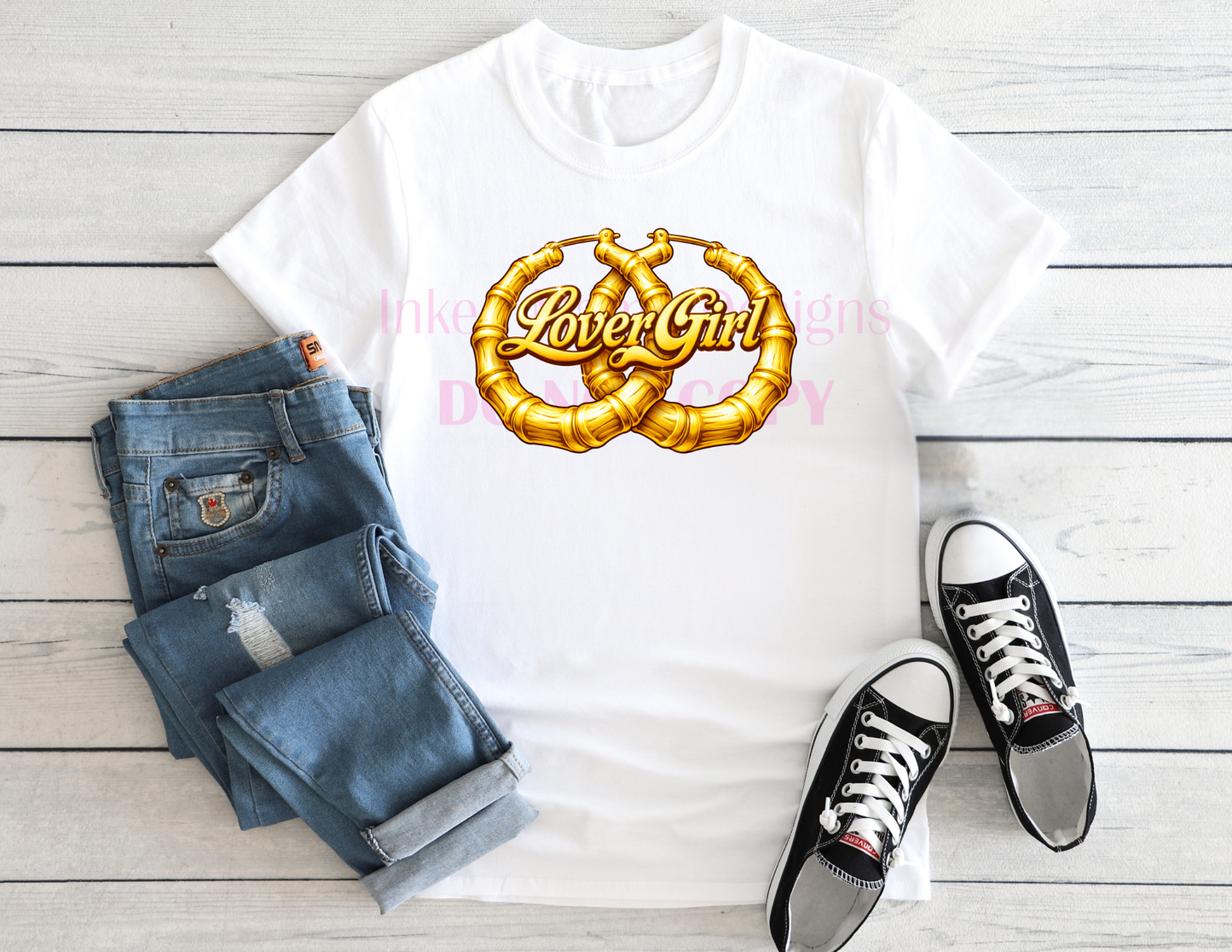 Lover Girl Hoops Tee or Tank