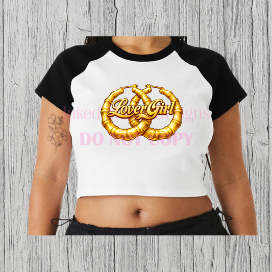 Lover Girl Hoops crop top apparel