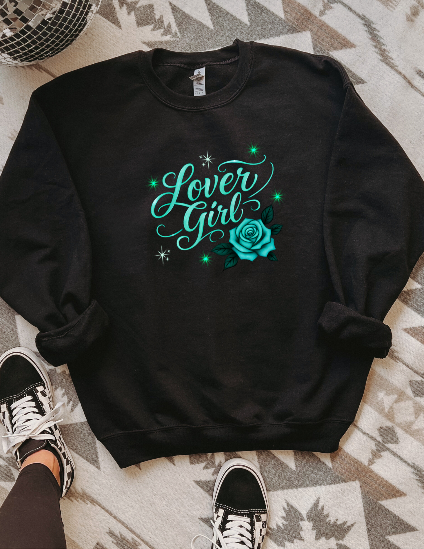 Lover Girl Teal Sweatshirt/Hoodie