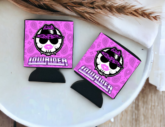 Can Cooler-Lowrider (purple) set of 2