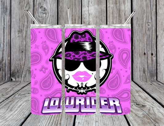 Lowrider purple tumbler
