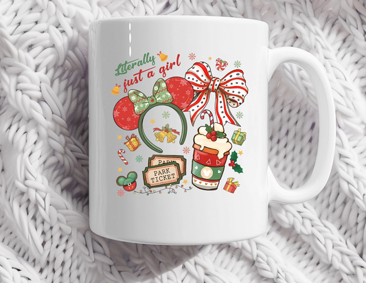 Magical Just a Girl (green) coffee mug
